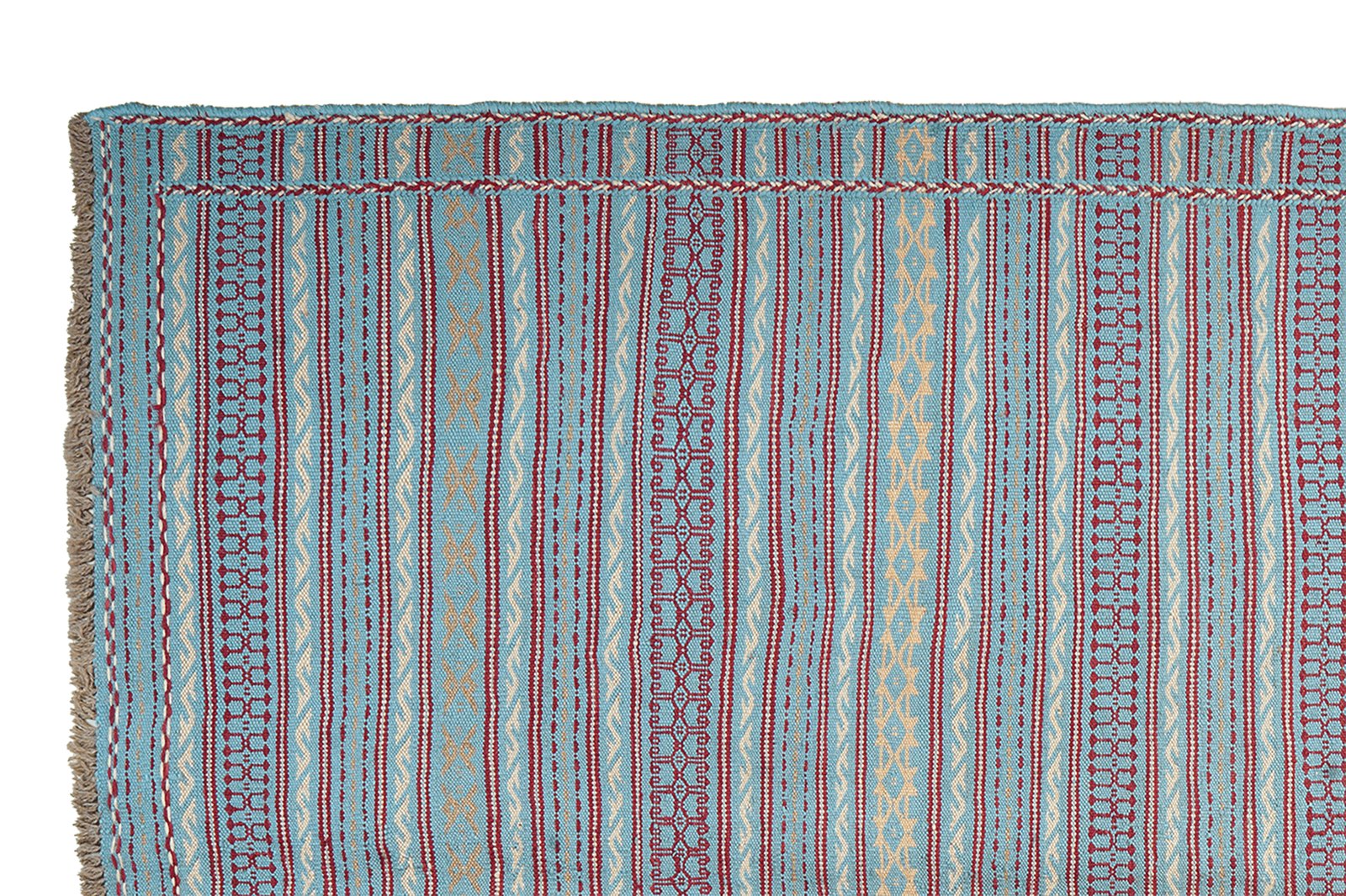 Kelim Kordi — Handmade, 171x248 cm, Blue, 100% Virgin Wool | View 3