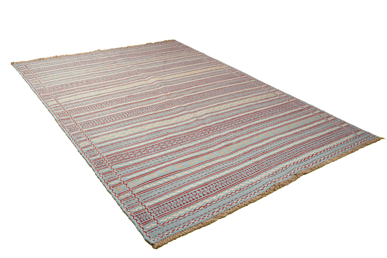 Kelim Kordi — Handmade, 171x248 cm, Blue, 100% Virgin Wool | View 4