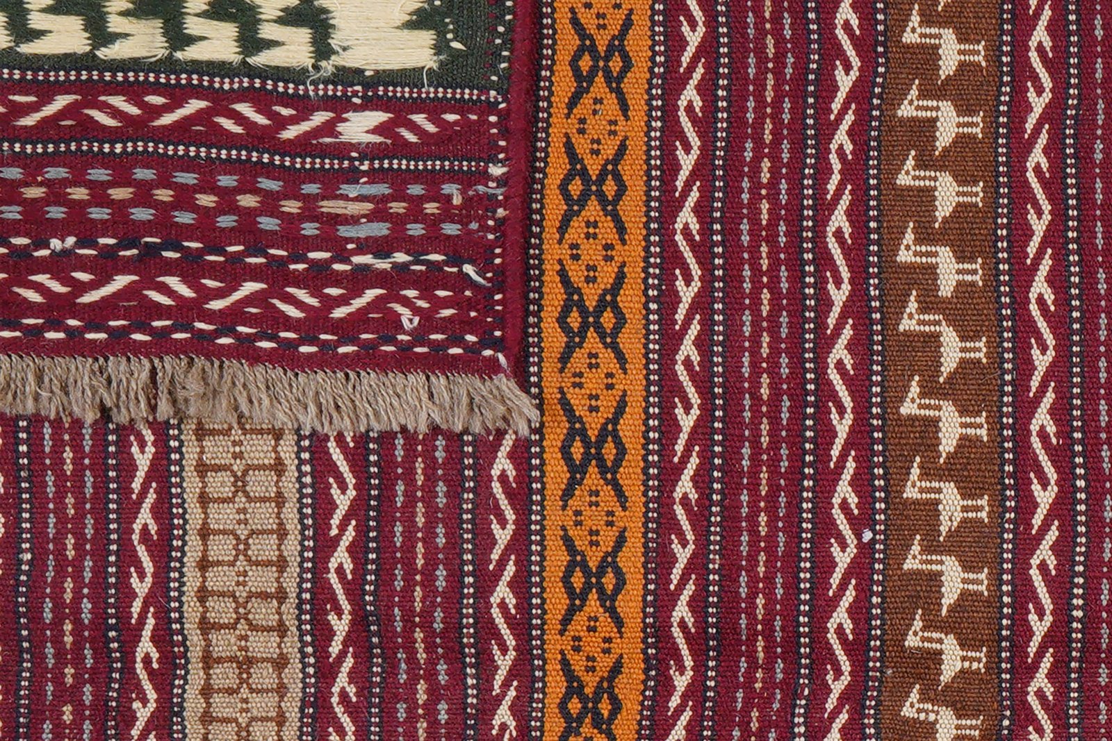 Kelim Kordi — Handmade, 152x203 cm, Violett, 100% Virgin Wool | View 7