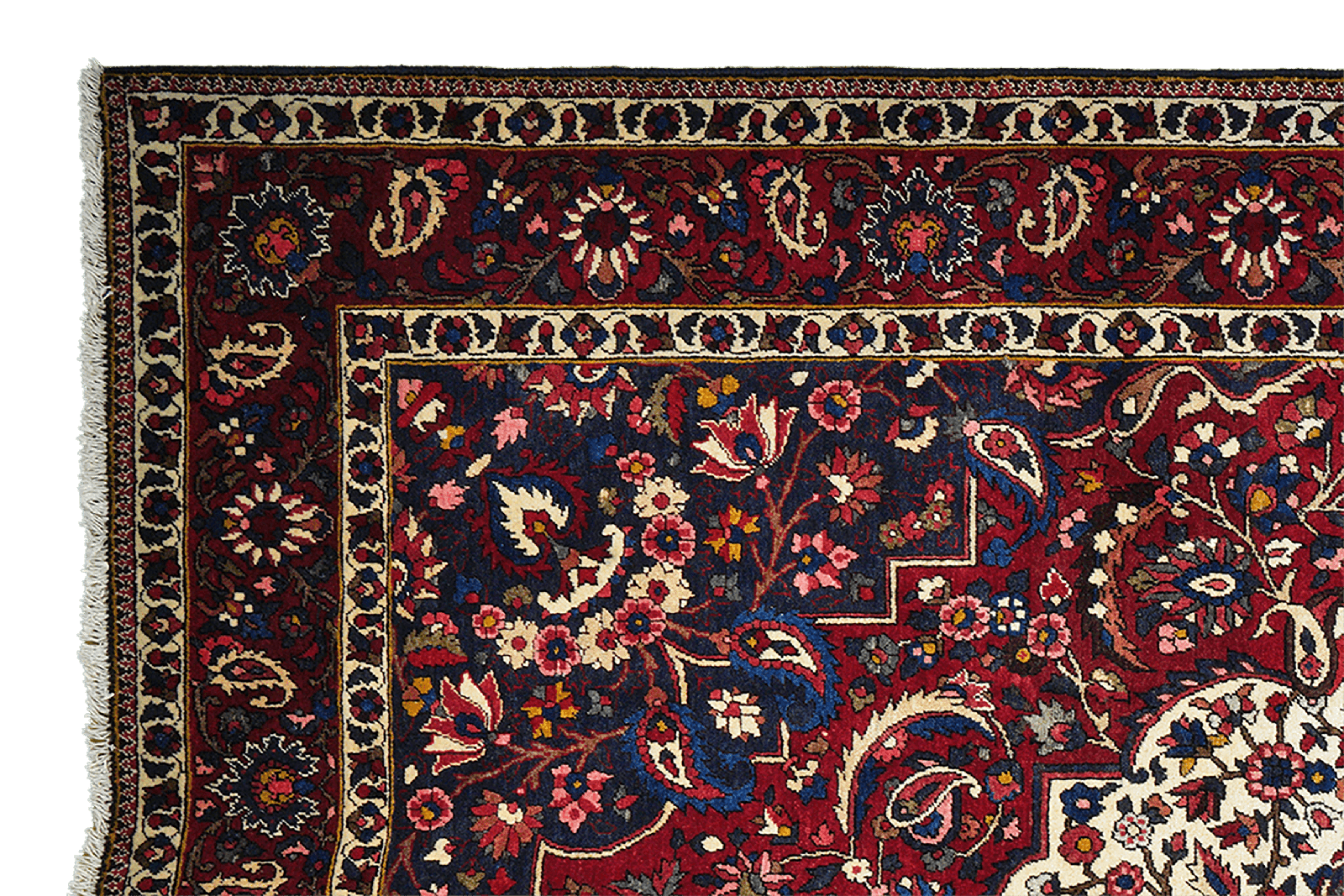 Bakhtiar — Hand-knotted, 213x310 cm, Red, 100% Virgin Wool | View 3
