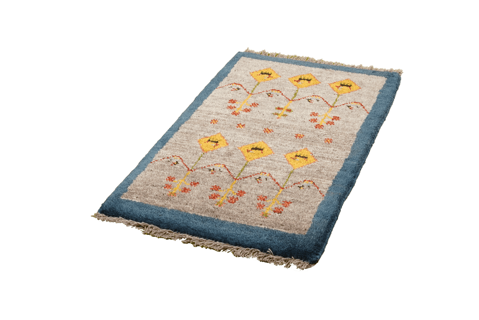Gabbeh Sonnat — Hand-knotted, 59x89 cm, Grey, 100% Virgin Wool | View 5