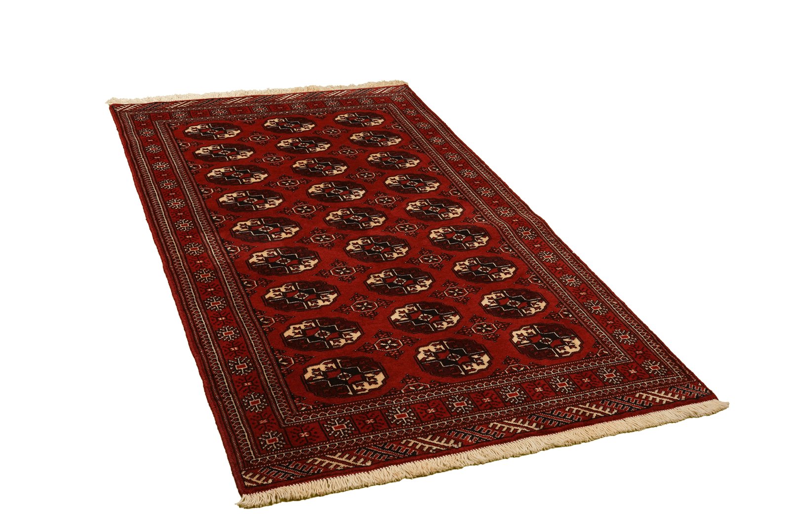 Turkman — Hand-knotted, 107x178 cm, Red, 100% Virgin Wool | View 5