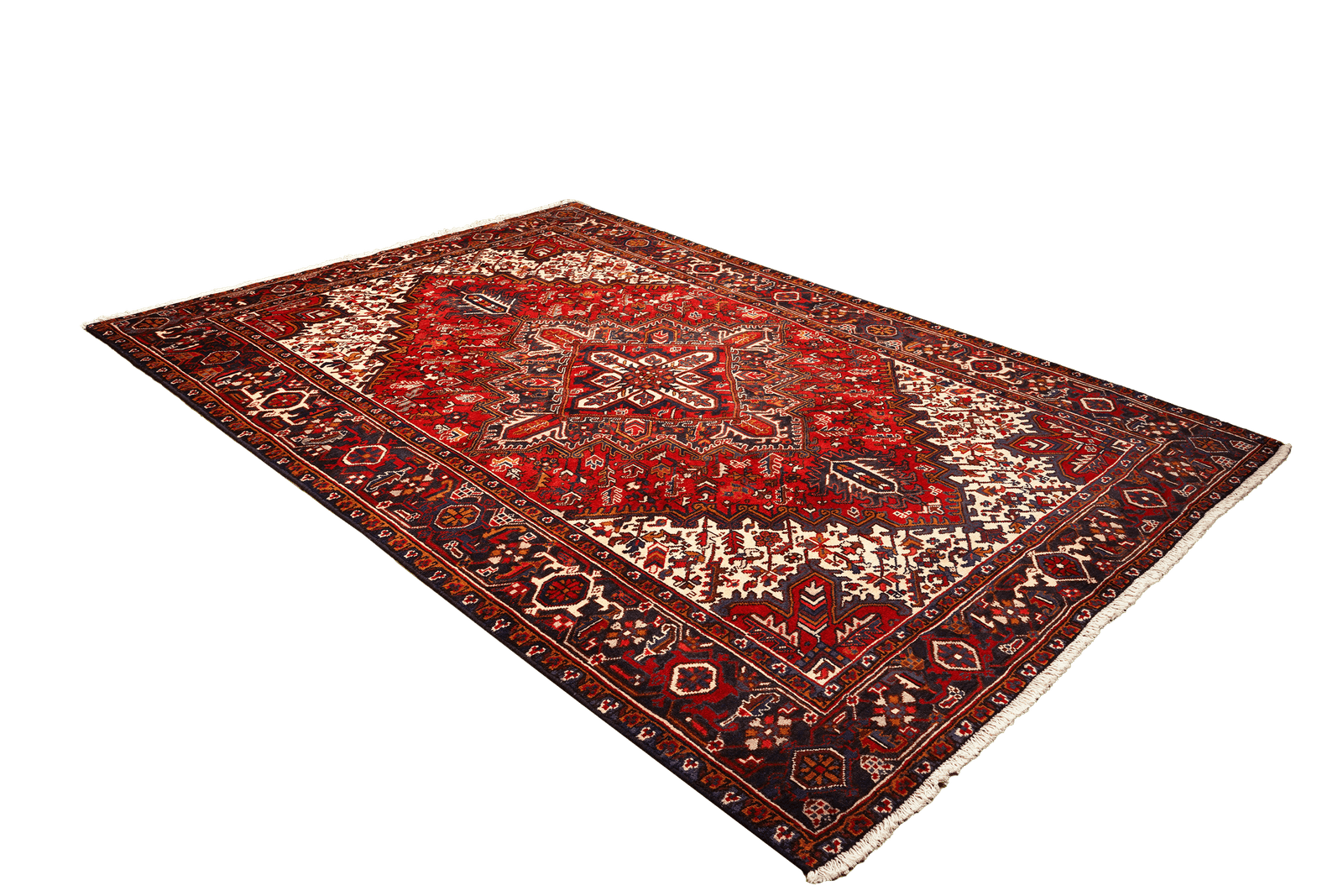 Mehrewan — Hand-knotted, 207x294 cm, Red, 100% Virgin Wool | View 5