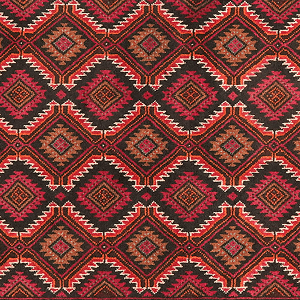 Belutch — Hand-knotted, 99x180 cm, Multicolor, 100% Virgin Wool | View 4