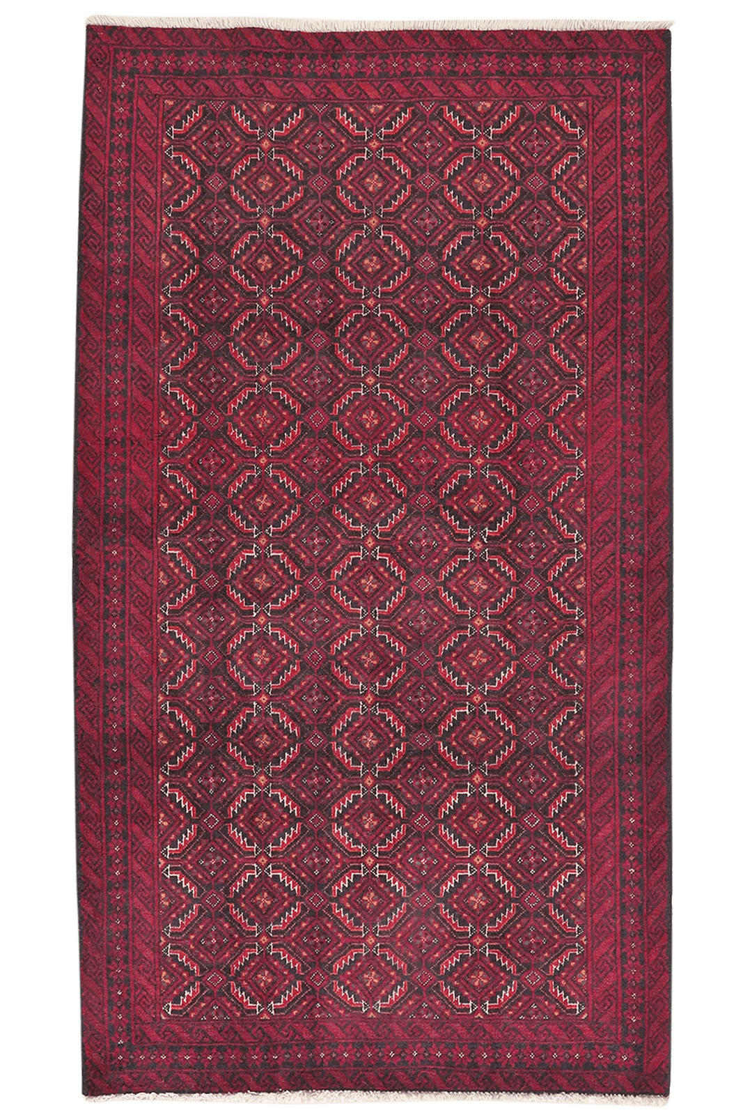 Belutch — Hand-knotted, 96x170 cm, Black, 100% Virgin Wool | Main view