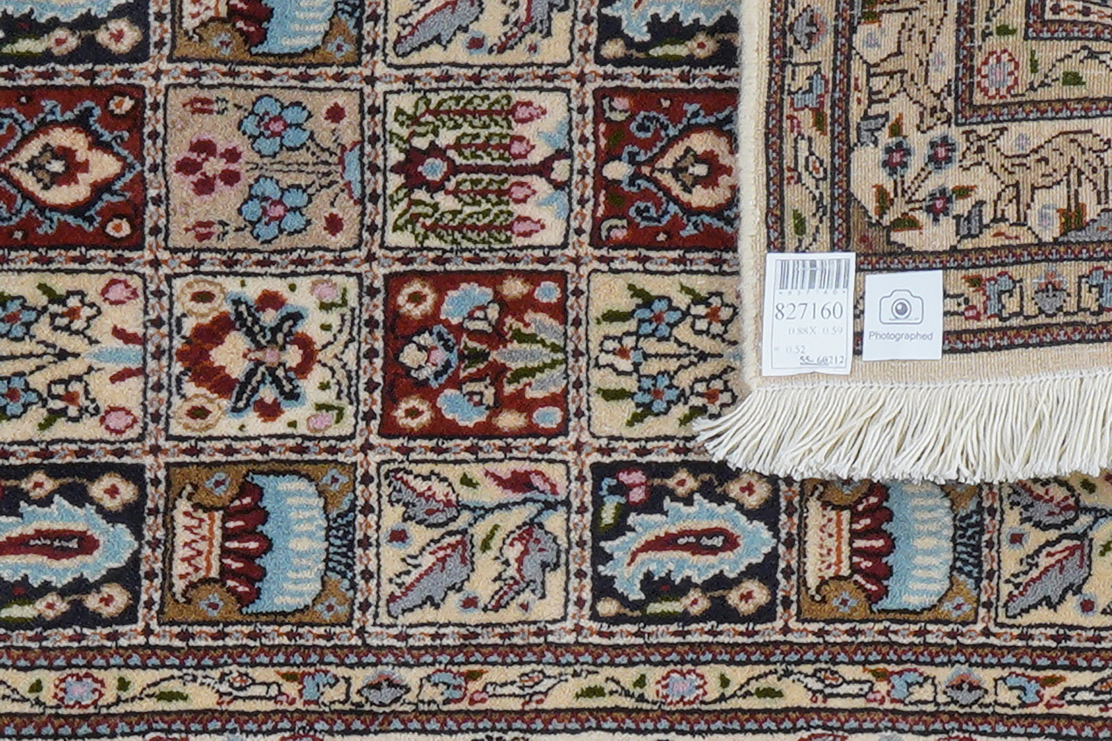 Moud Felder — Handgefertigt, 88x59 cm, Beige, 100% Virgin Wool | View 7