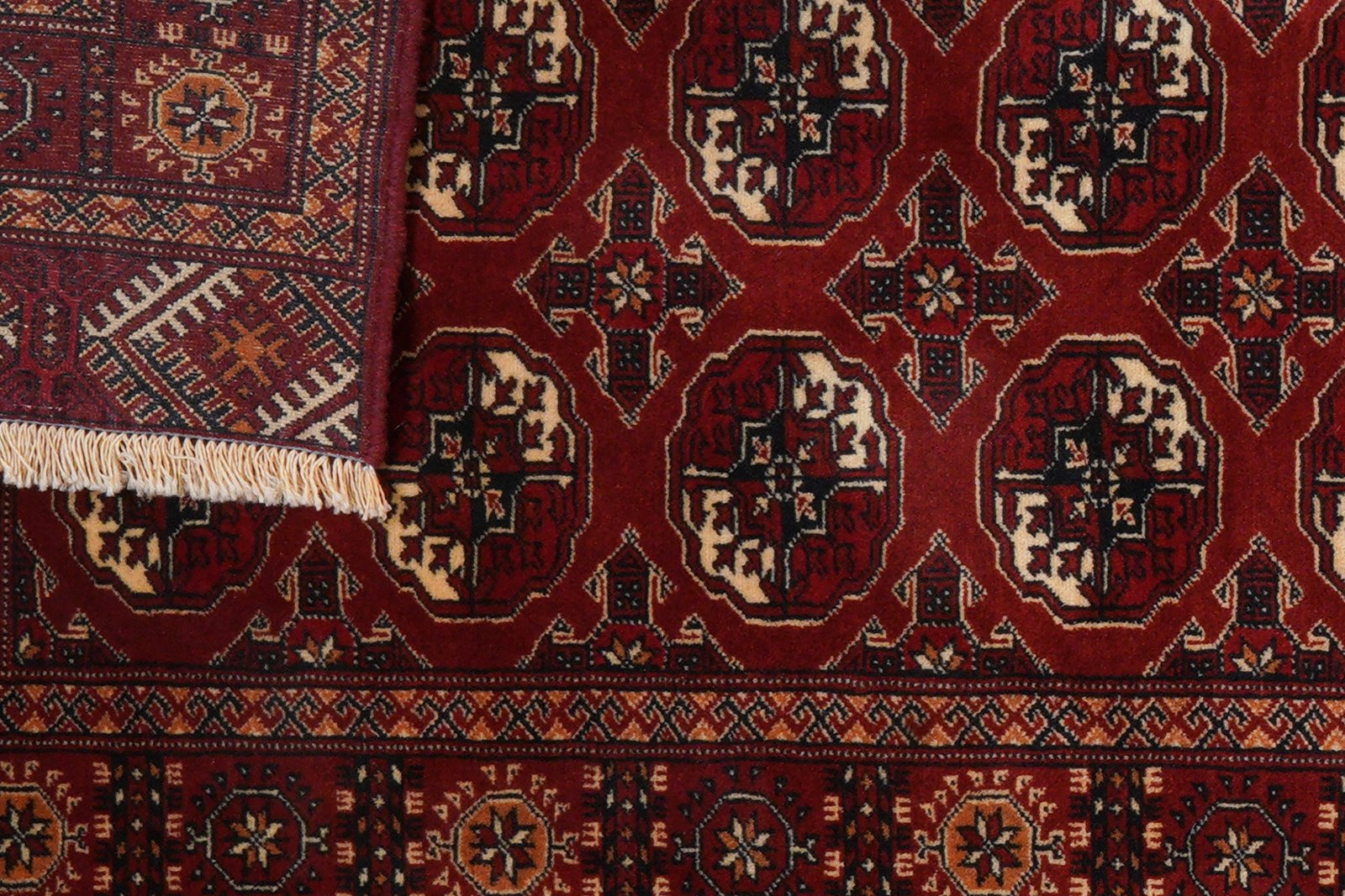 Turkman — Hand-knotted, 87x277 cm, Red, 100% Virgin Wool | View 8