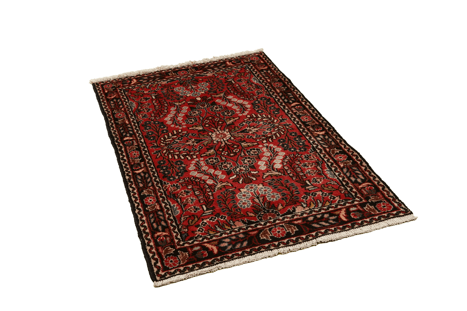 Dardjazin — Hand-knotted, 79x130 cm, Red, 100% Virgin Wool | View 4