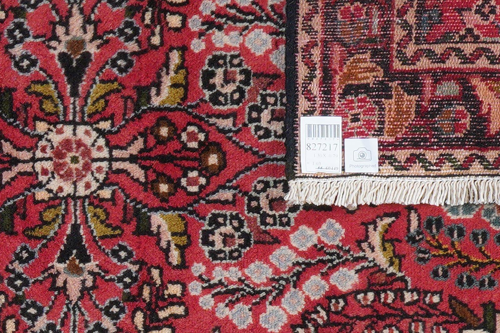 Dardjazin — Hand-knotted, 79x130 cm, Red, 100% Virgin Wool | View 6