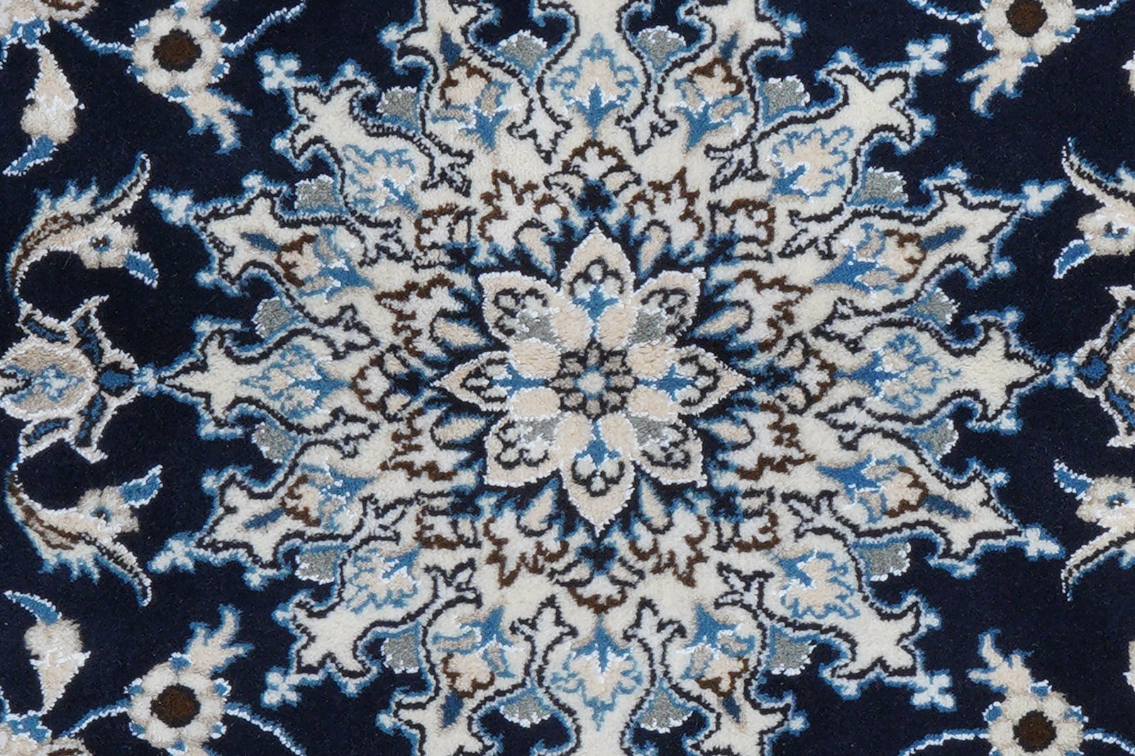 Nain 12La — Hand-knotted, 119x206 cm, Blue, 100% Virgin Wool | View 7