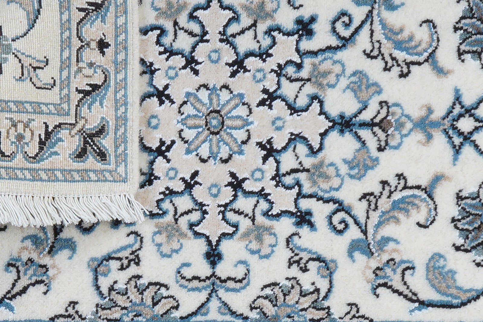 Nain 12La — Hand-knotted, 61x93 cm, Beige, 100% Virgin Wool | View 7