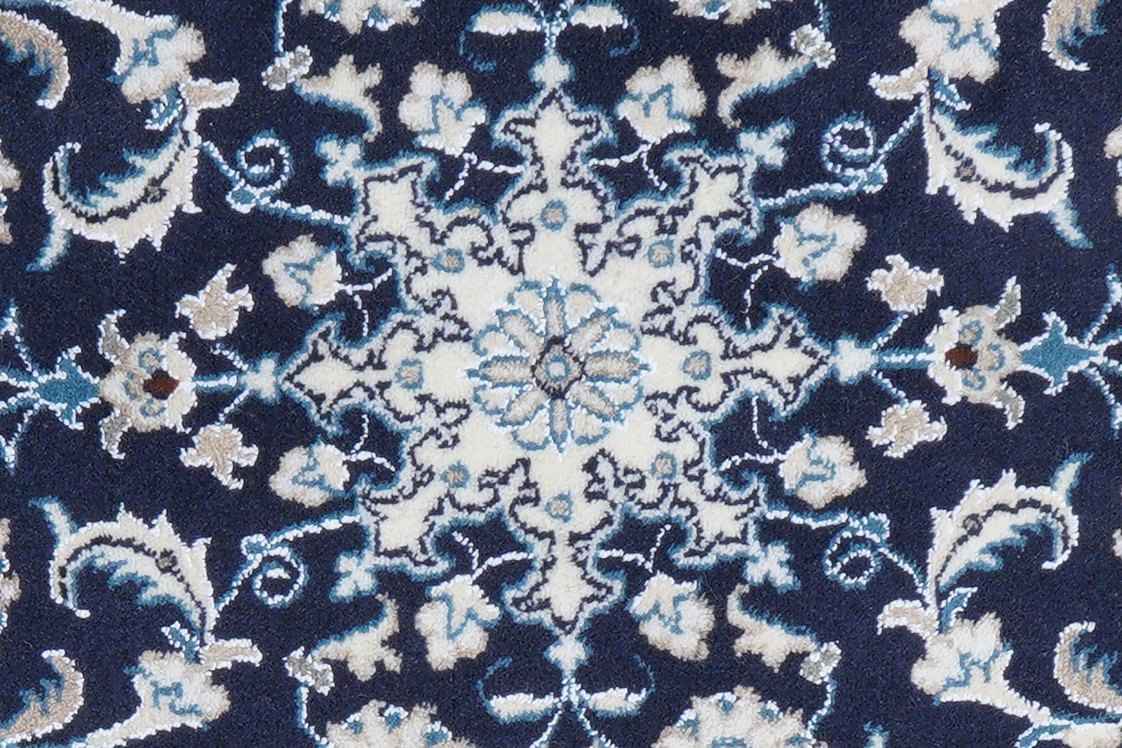 Nain 12La — Hand-knotted, 57x90 cm, Blue, 100% Virgin Wool | View 6