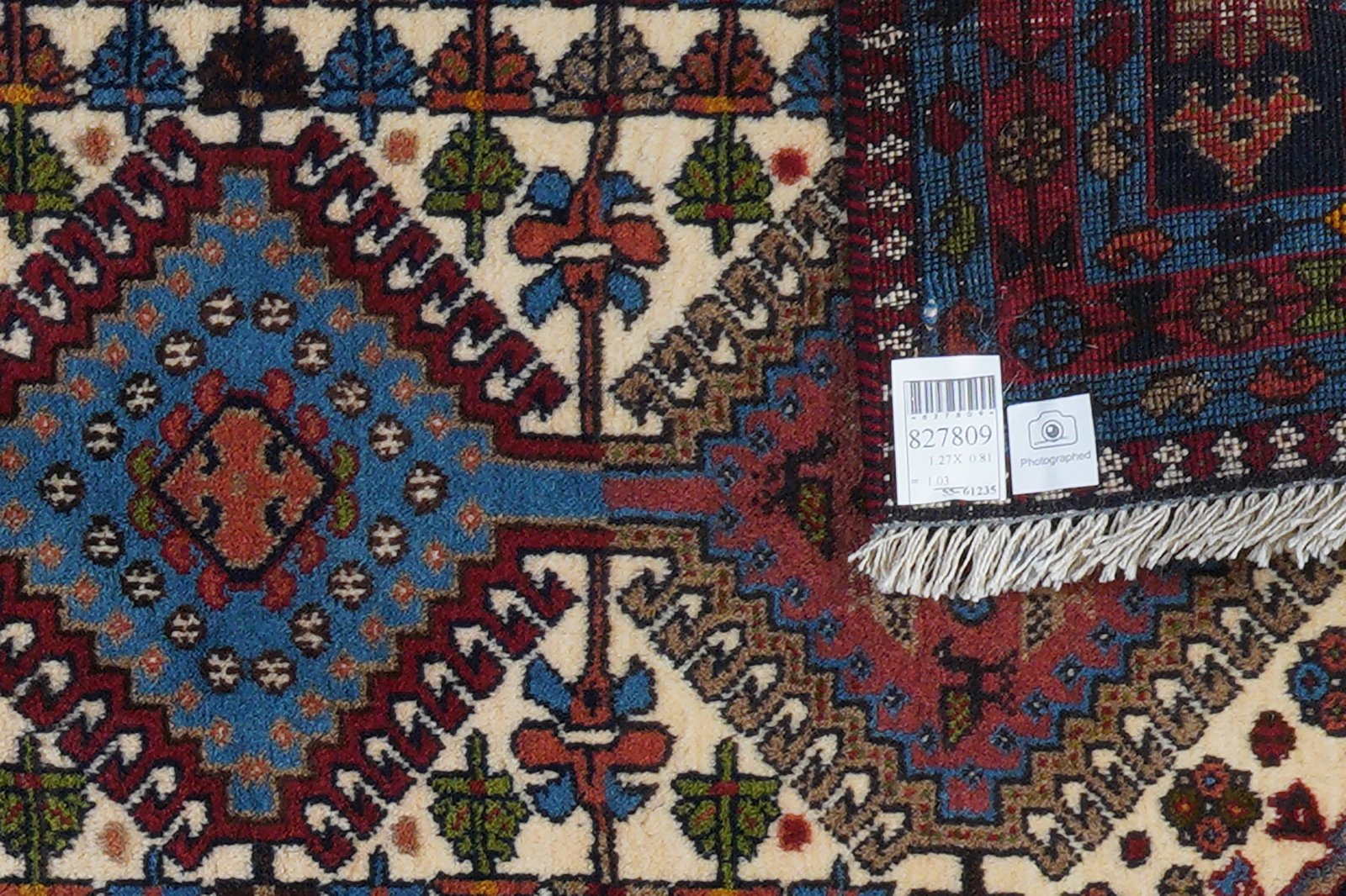Yalameh — Hand-knotted, 81x127 cm, Beige, 100% Virgin Wool | View 6