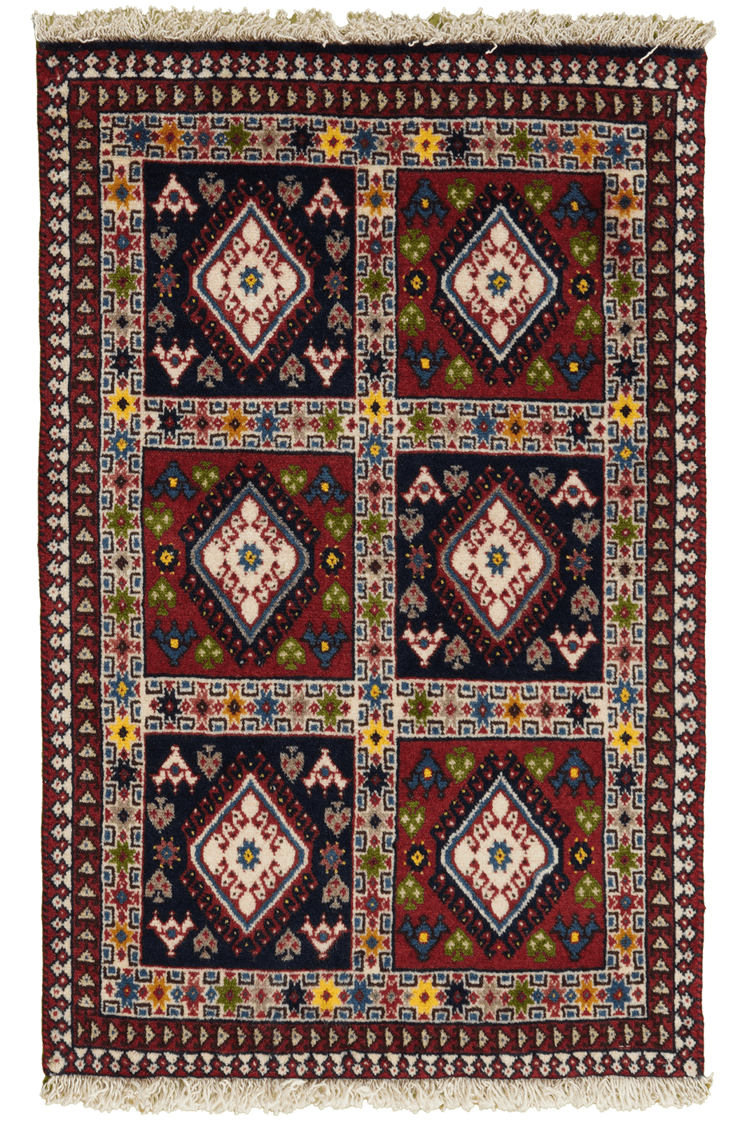 Yalameh — Hand-knotted, 60x93 cm, Multicolor, 100% Virgin Wool | Main view