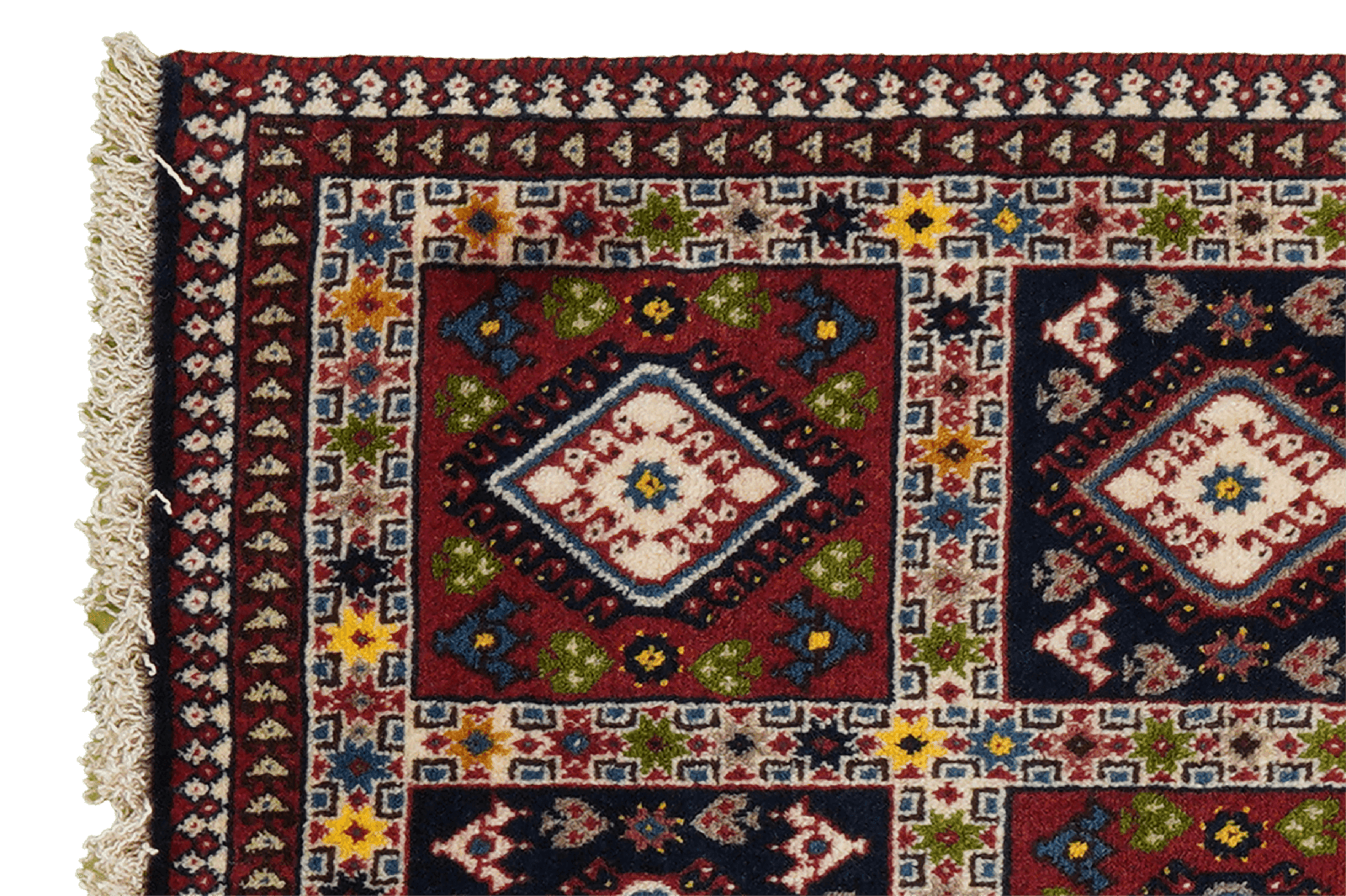 Yalameh — Hand-knotted, 60x93 cm, Multicolor, 100% Virgin Wool | View 3