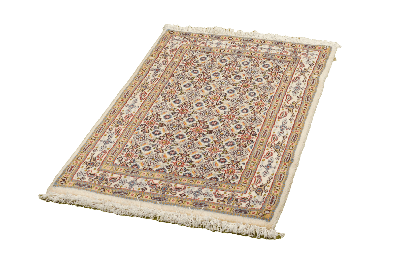 Moud Mahi — Hand-knotted, 59x86 cm, Beige, 100% Virgin Wool | View 5