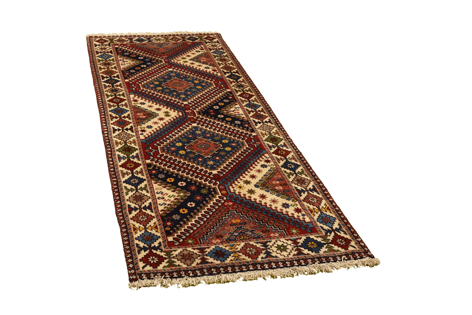 Yalameh — Hand-knotted, 80x197 cm, Beige, 100% Virgin Wool | View 4