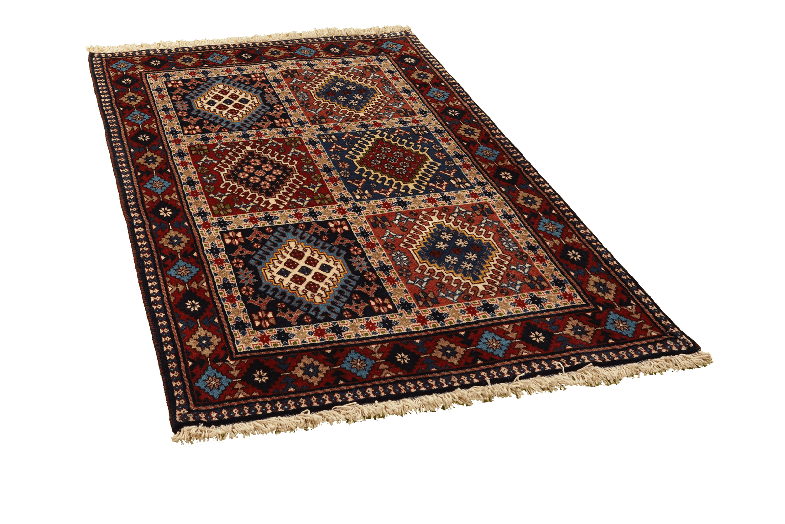 Yalameh — Hand-knotted, 100x152 cm, Multicolor, 100% Virgin Wool | View 4