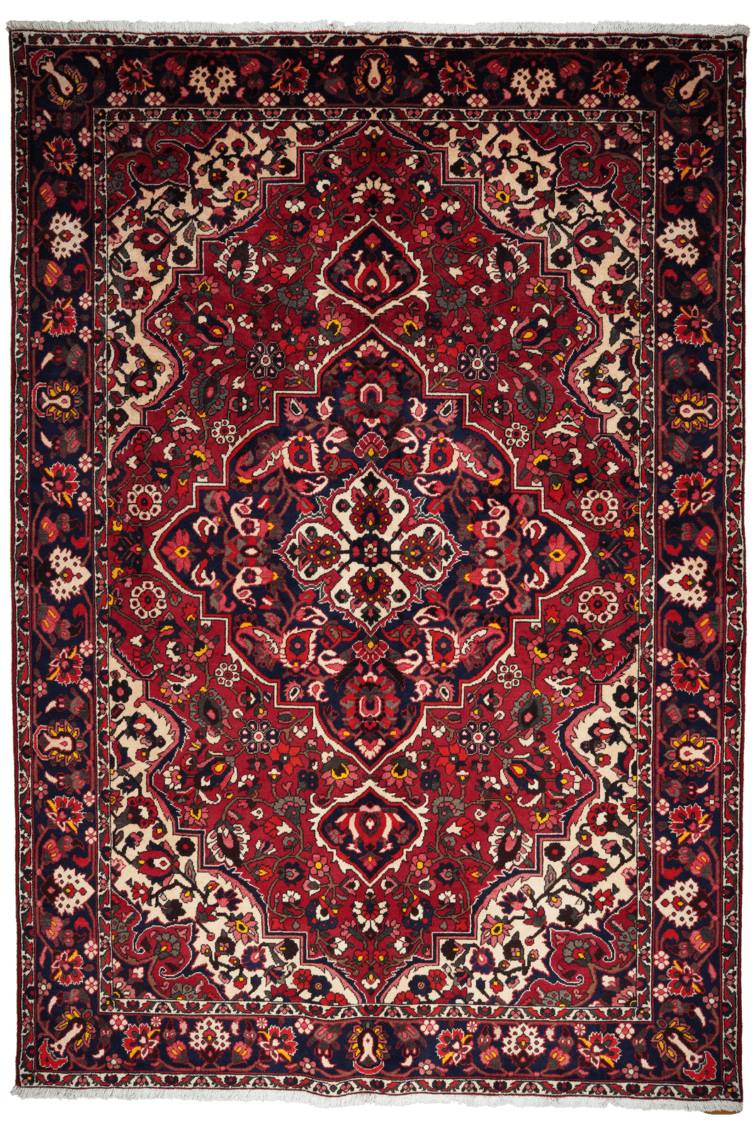 Bakhtiar — Hand-knotted, 211x305 cm, Red, 100% Virgin Wool | Main view