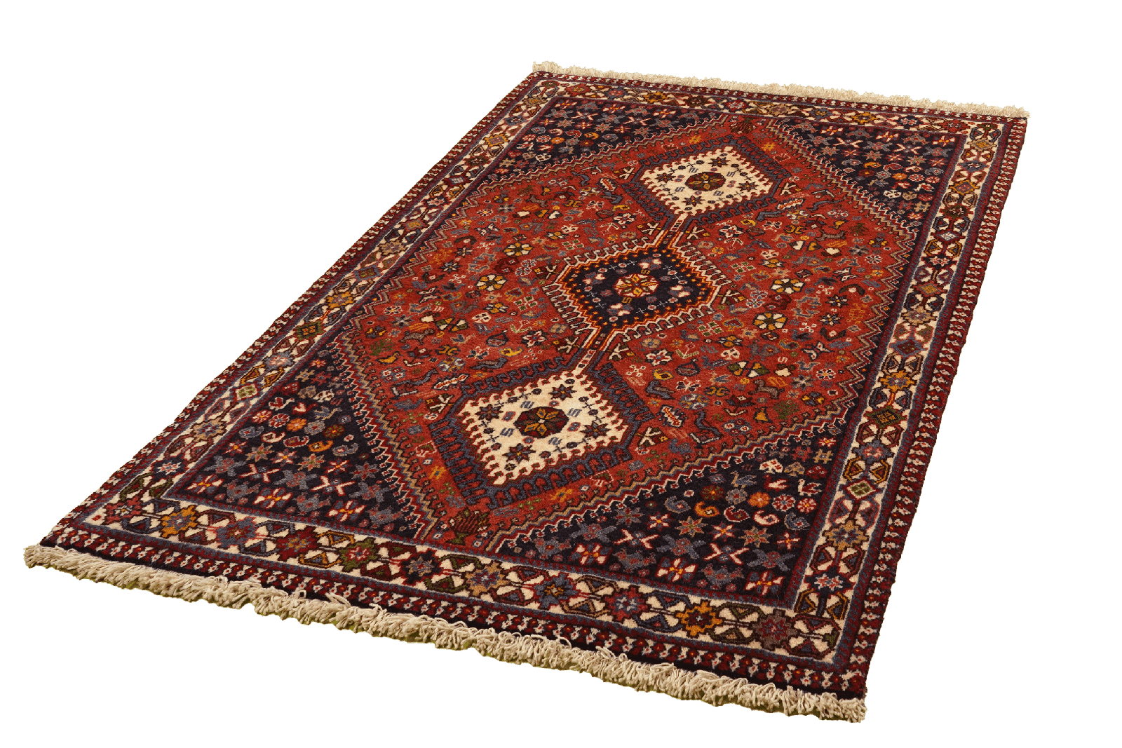Yalameh — Hand-knotted, 100x151 cm, Red, 100% Virgin Wool | View 5