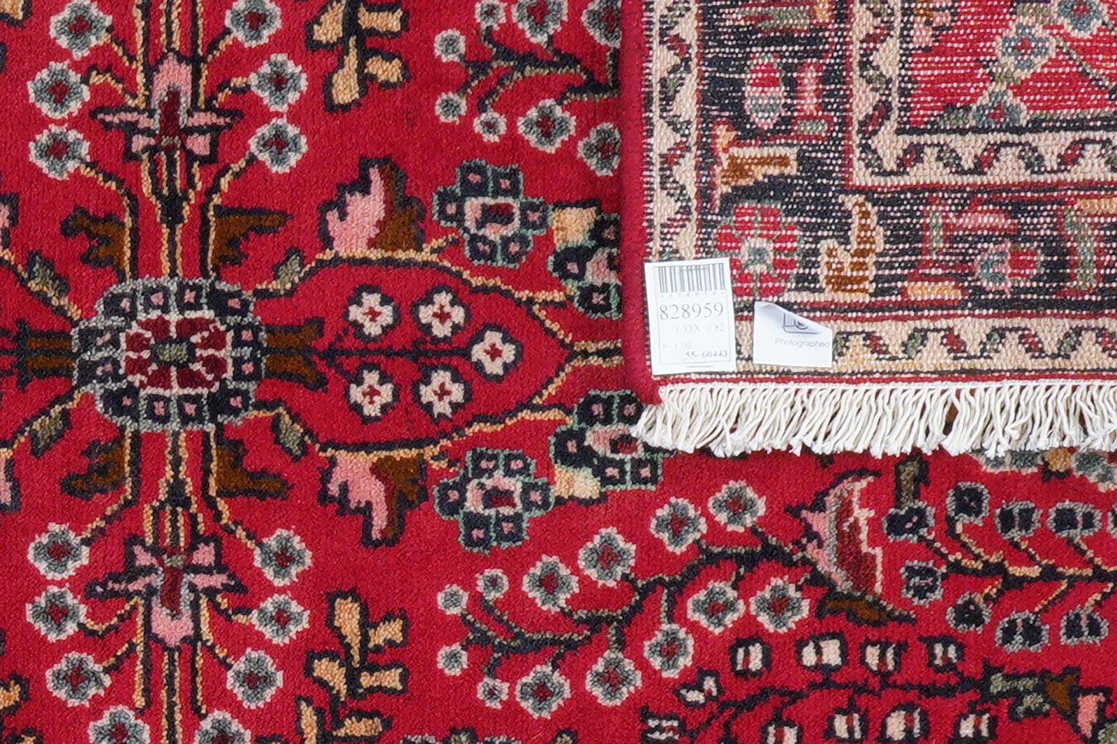 Dardjazin — Hand-knotted, 82x133 cm, Red, 100% Virgin Wool | View 6