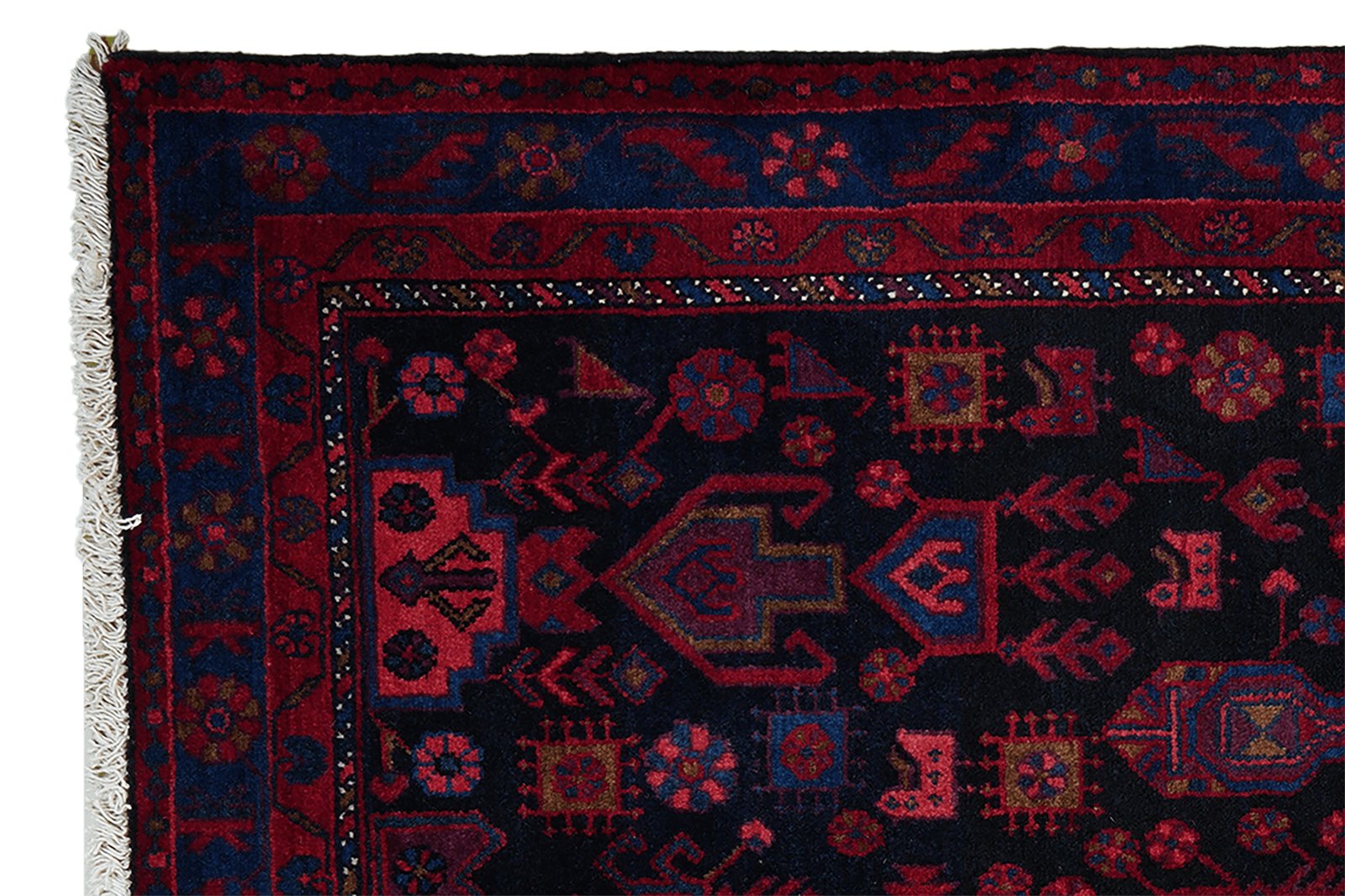 Broudjerd — Hand-knotted, 136x222 cm, Blue, 100% Virgin Wool | View 3