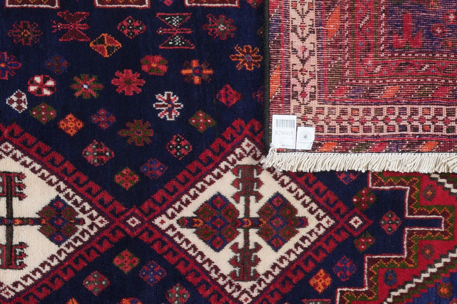 Afshar — Hand-knotted, 160x225 cm, Red, 100% Virgin Wool | View 6