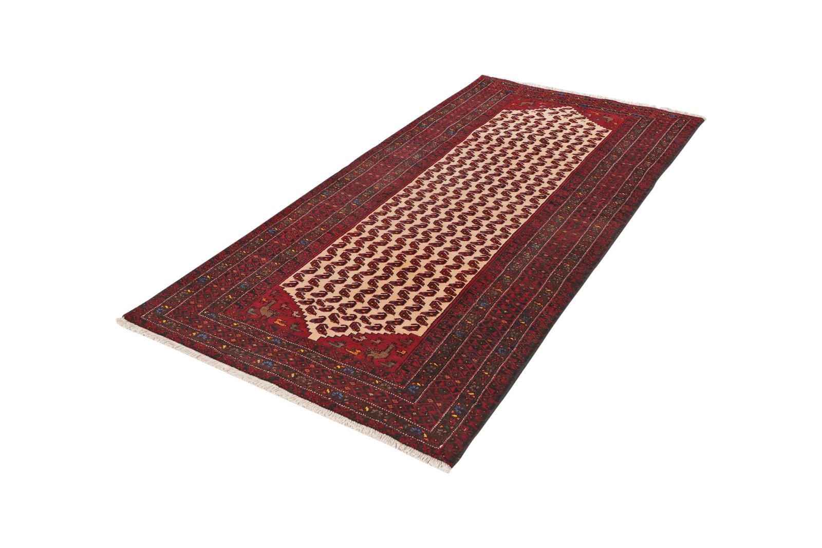 Belutch — Hand-knotted, 102x207 cm, Multicolor, 100% Virgin Wool | View 5