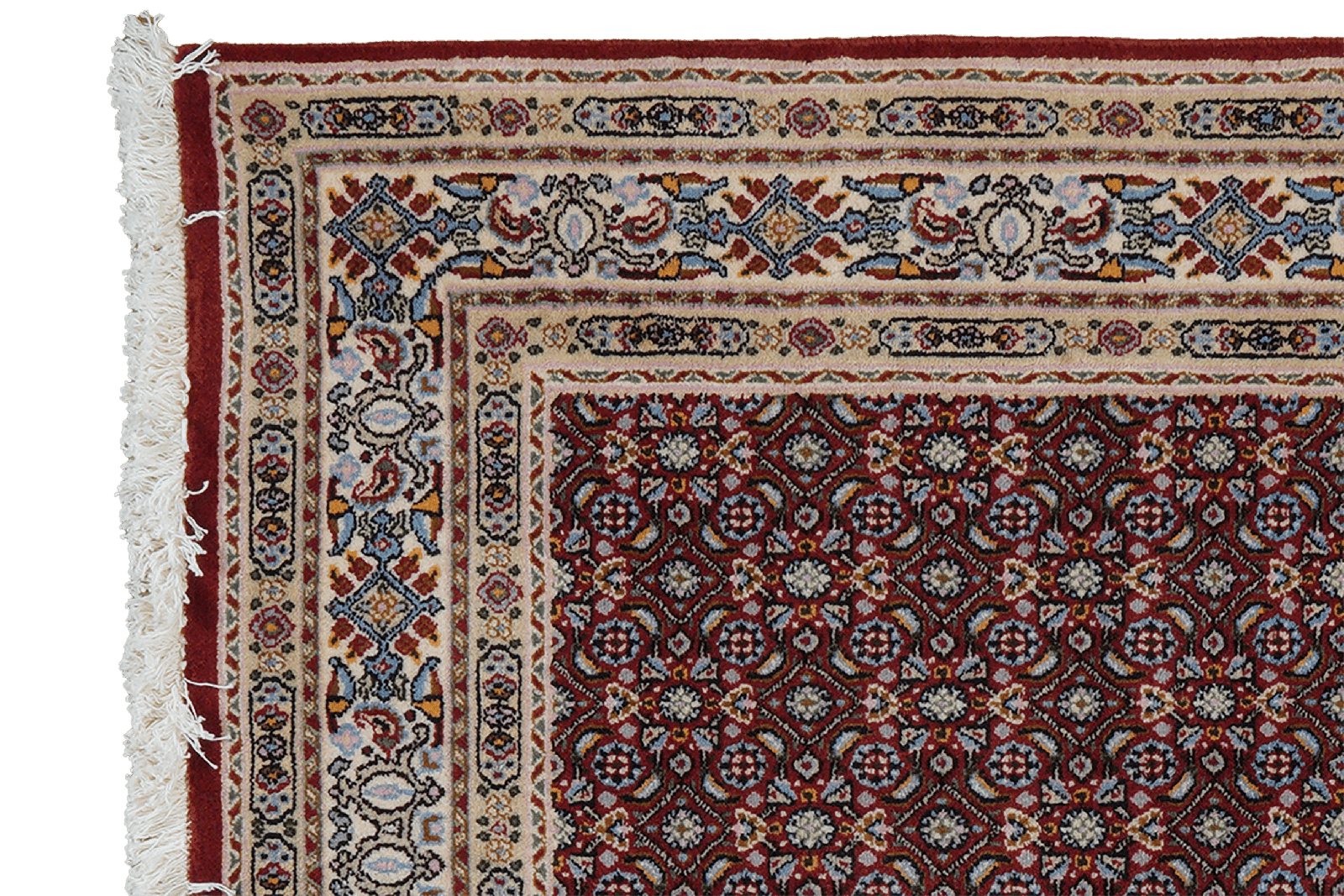 Moud Mahi — Hand-knotted, 98x142 cm, Red, 100% Virgin Wool | View 3