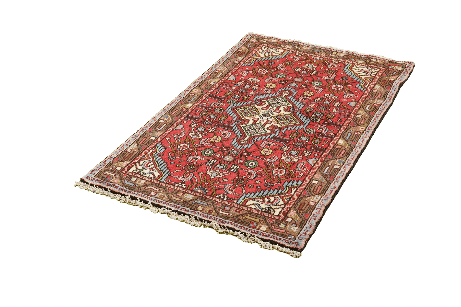Assadabad — Hand-knotted, 77x131 cm, Red, 100% Virgin Wool | View 5