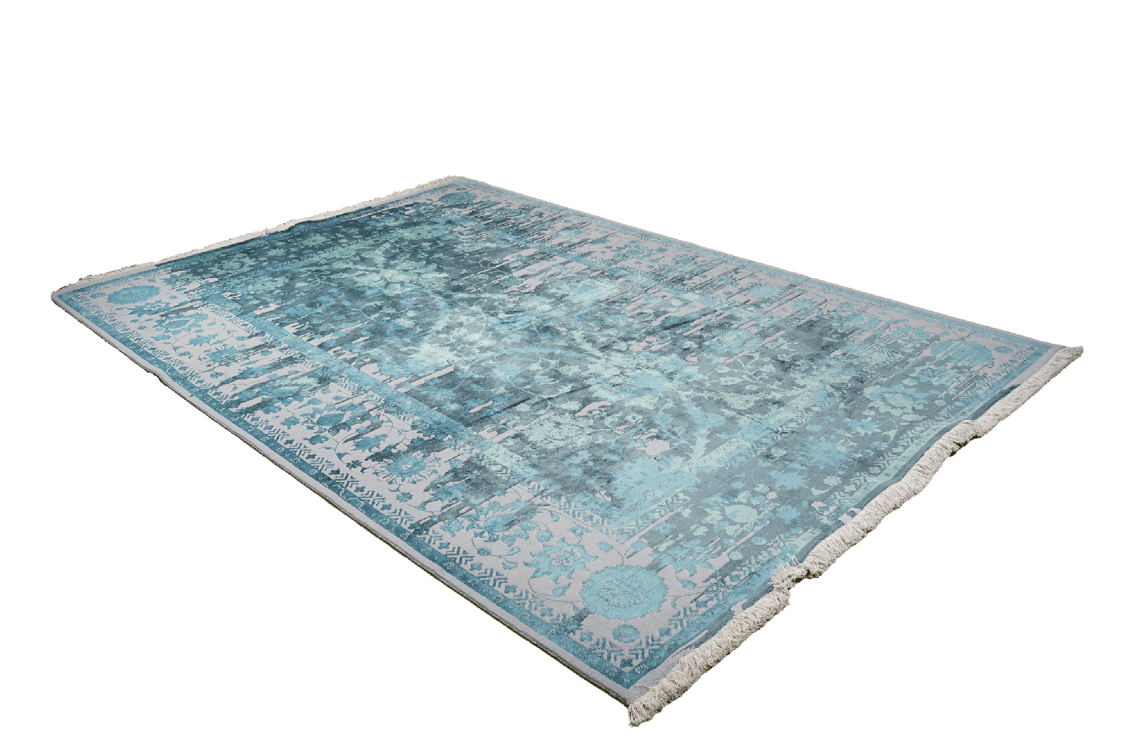Paradayda — Hand-knotted, 203x291 cm, Blue, 80% Viskose, 20% Baumwolle | View 4