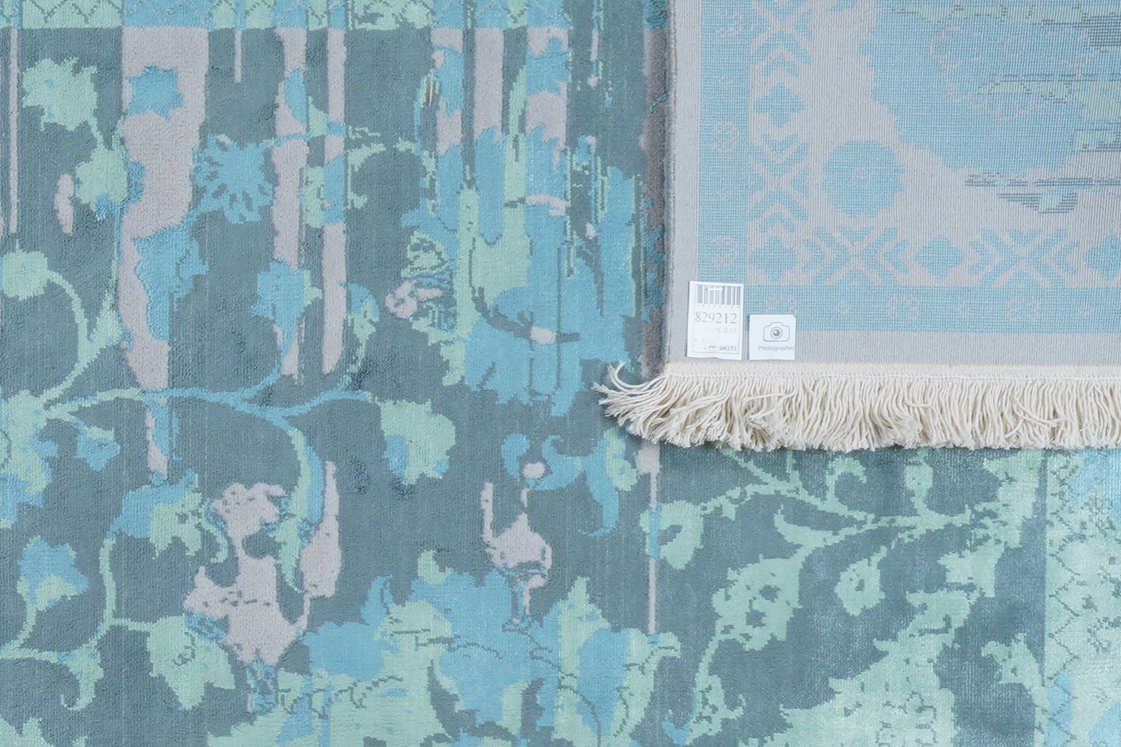 Paradayda — Hand-knotted, 203x291 cm, Blue, 80% Viskose, 20% Baumwolle | View 6