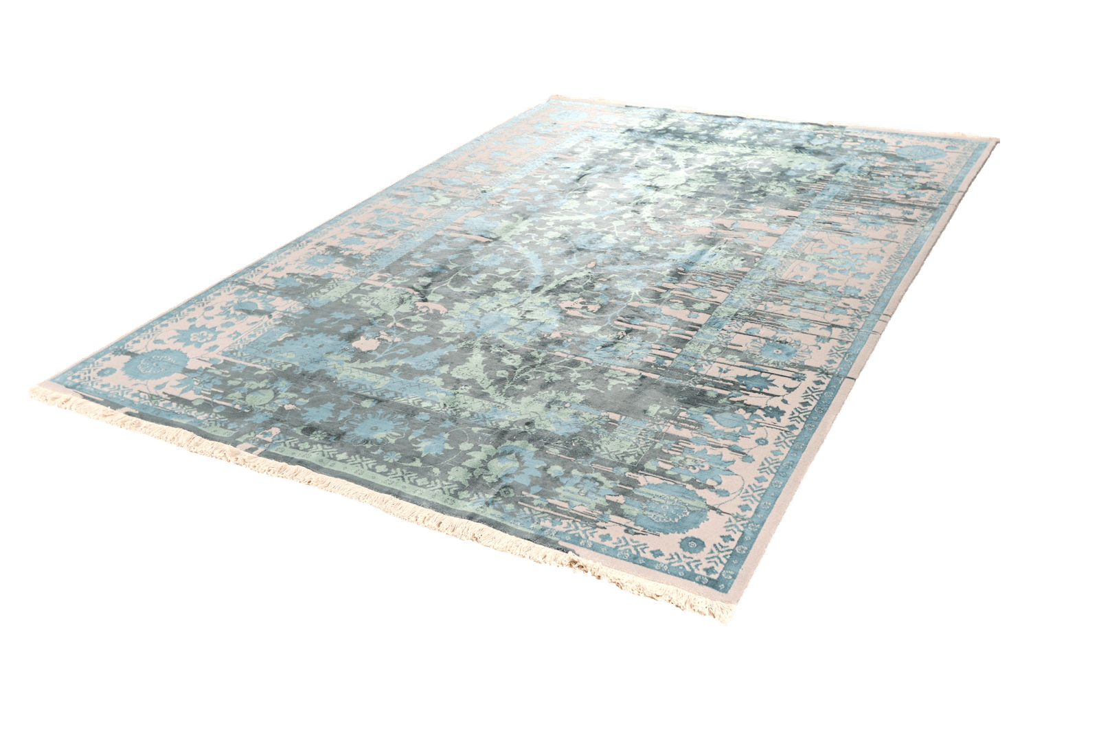 Paradayda — Hand-knotted, 203x291 cm, Blue, 80% Viskose, 20% Baumwolle | View 7