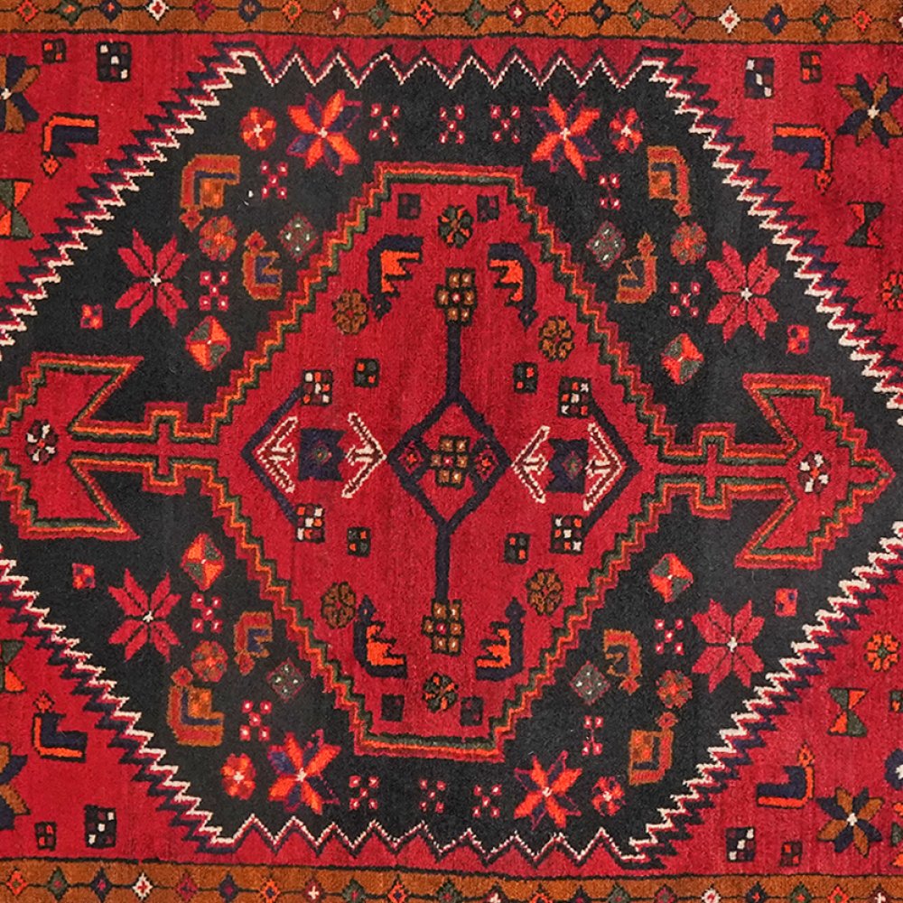 Khamseh — Hand-knotted, 141x238 cm, Blue, 100% Virgin Wool | View 4