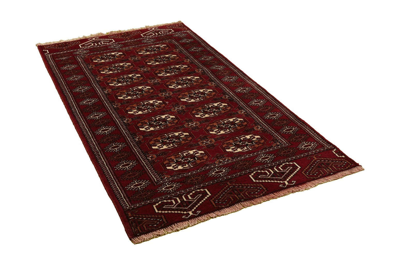Turkman — Hand-knotted, 102x192 cm, Red, 100% Virgin Wool | View 4