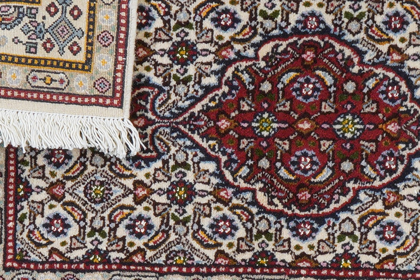 Moud Mahi — Hand-knotted, 57x91 cm, Beige, 100% Virgin Wool | View 7