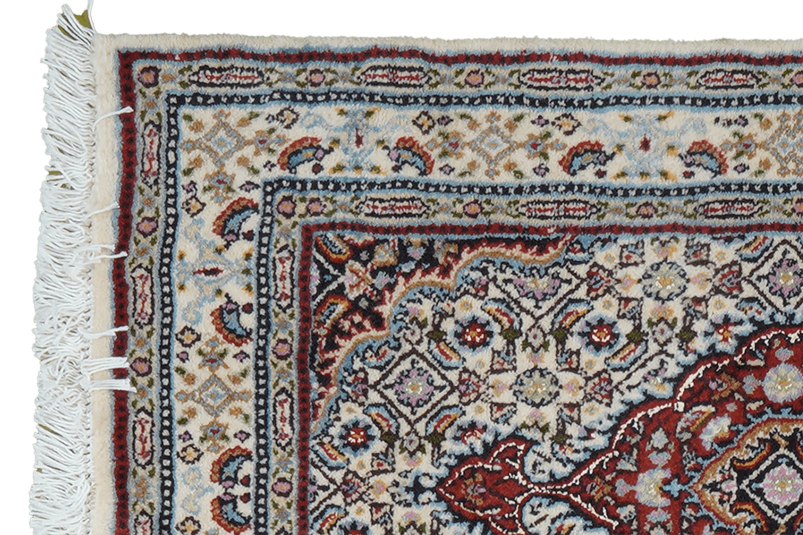 Moud Mahi — Hand-knotted, 59x88 cm, Beige, 100% Virgin Wool | View 3