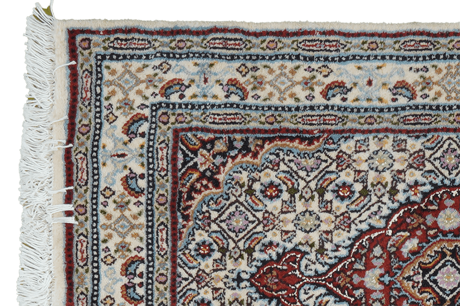 Moud Mahi — Hand-knotted, 59x88 cm, Beige, 100% Virgin Wool | View 3