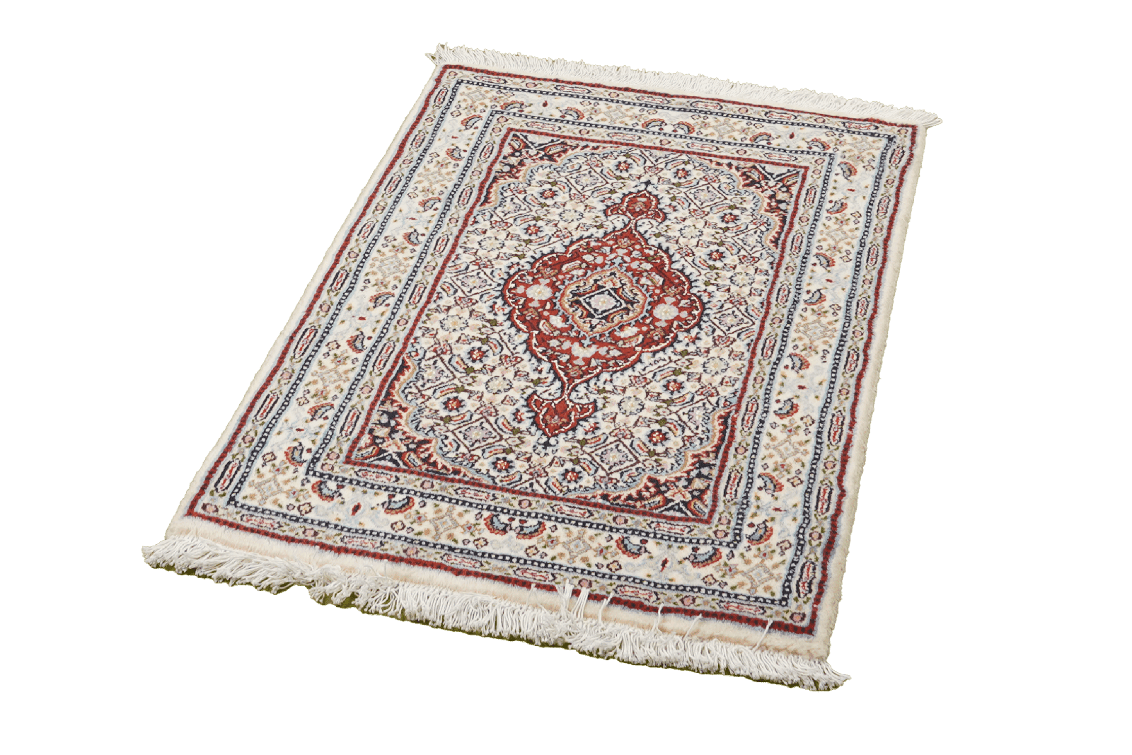 Moud Mahi — Hand-knotted, 59x88 cm, Beige, 100% Virgin Wool | View 5