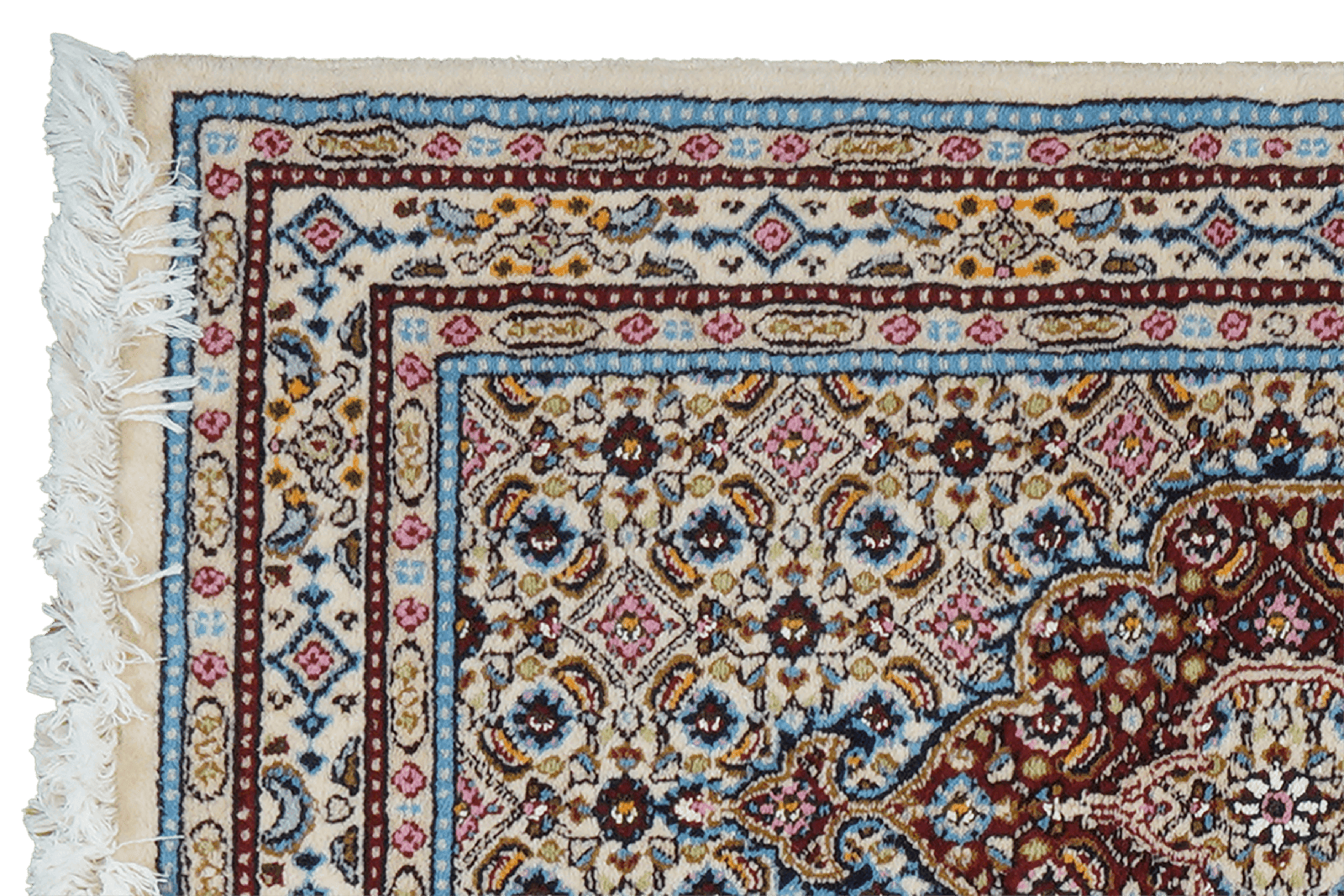 Moud Mahi — Hand-knotted, 61x88 cm, Beige, 100% Virgin Wool | View 3