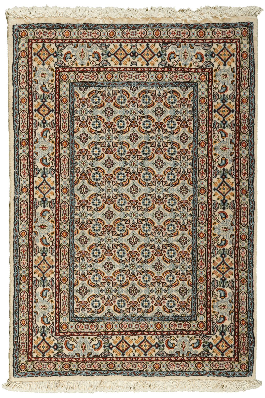 Moud Mahi — Hand-knotted, 79x115 cm, Beige, 100% Virgin Wool | Main view