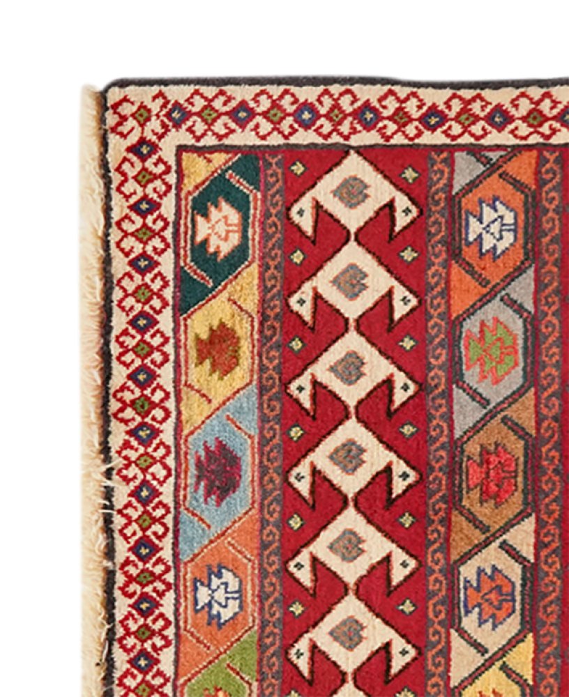 Gashgai — Hand-knotted, 63x65 cm, Multicolor, 100% Virgin Wool | View 3