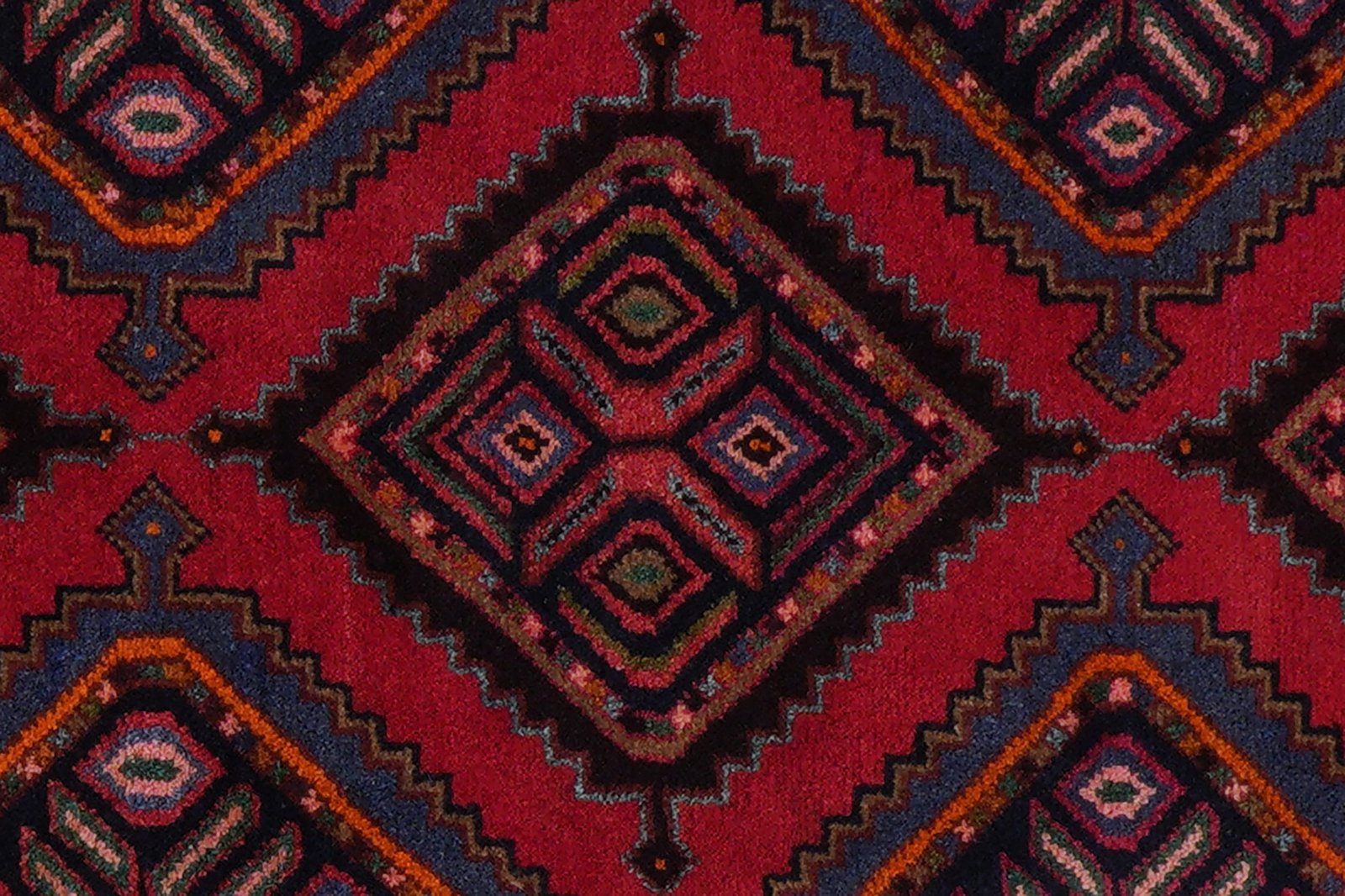 Zagheh — Hand-knotted, 75x135 cm, Red, 100% Virgin Wool | View 7