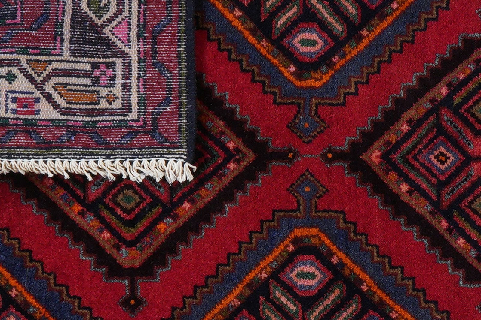 Zagheh — Hand-knotted, 75x135 cm, Red, 100% Virgin Wool | View 8