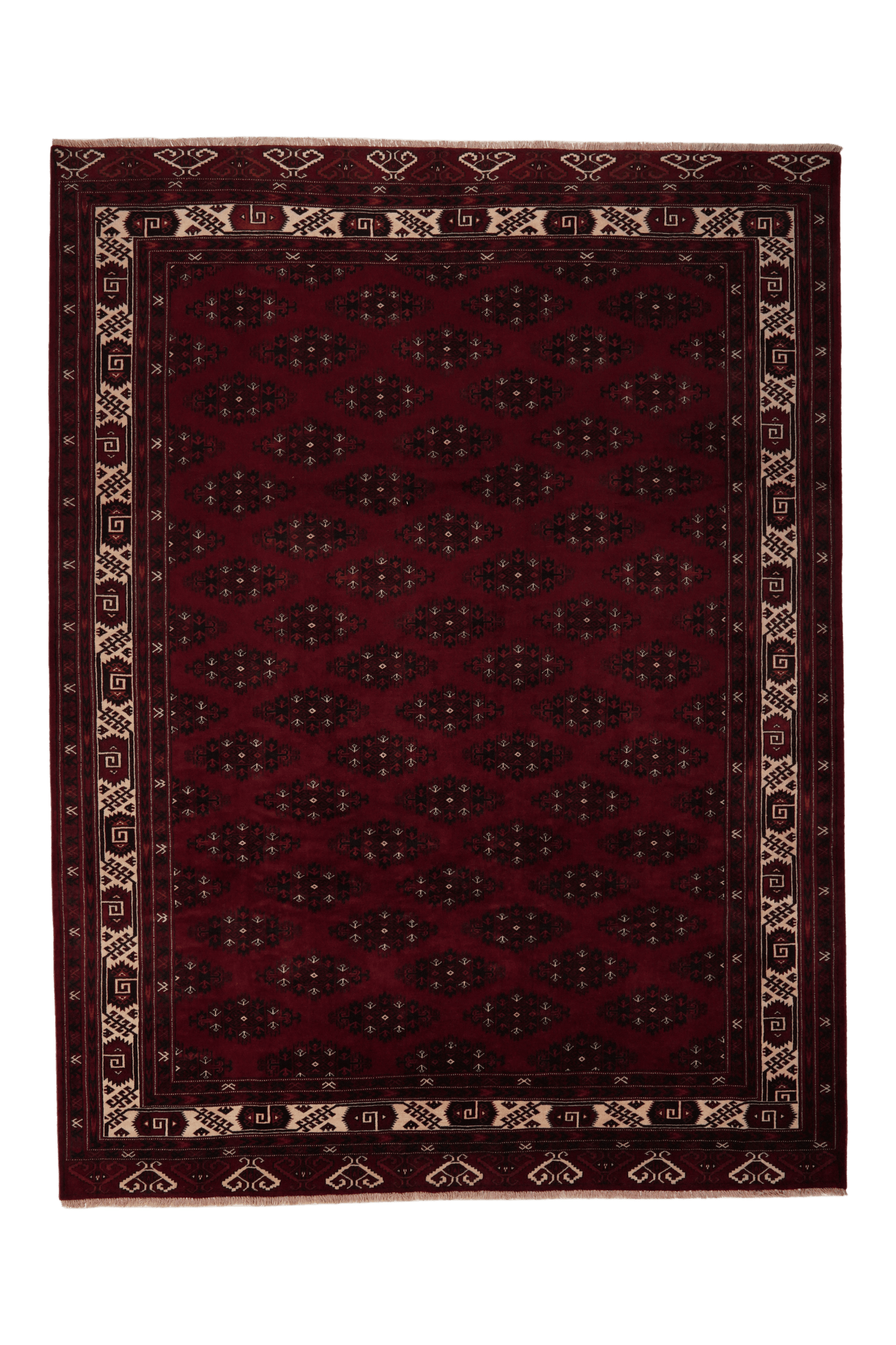 Turkman — Hand-knotted, 263x346 cm, Red, 100% Virgin Wool | Main view