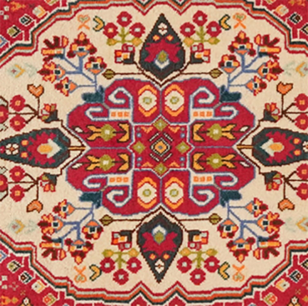 Gashgai — Hand-knotted, 66x69 cm, Red, 100% Virgin Wool | View 4