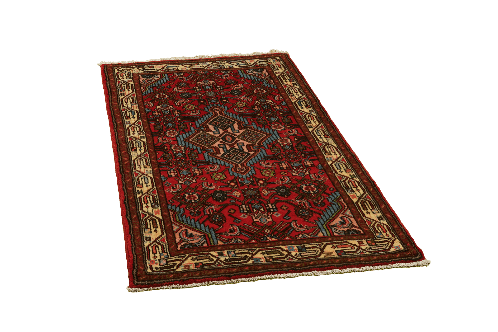 Assadabad — Hand-knotted, 80x129 cm, Red, 100% Virgin Wool | View 4