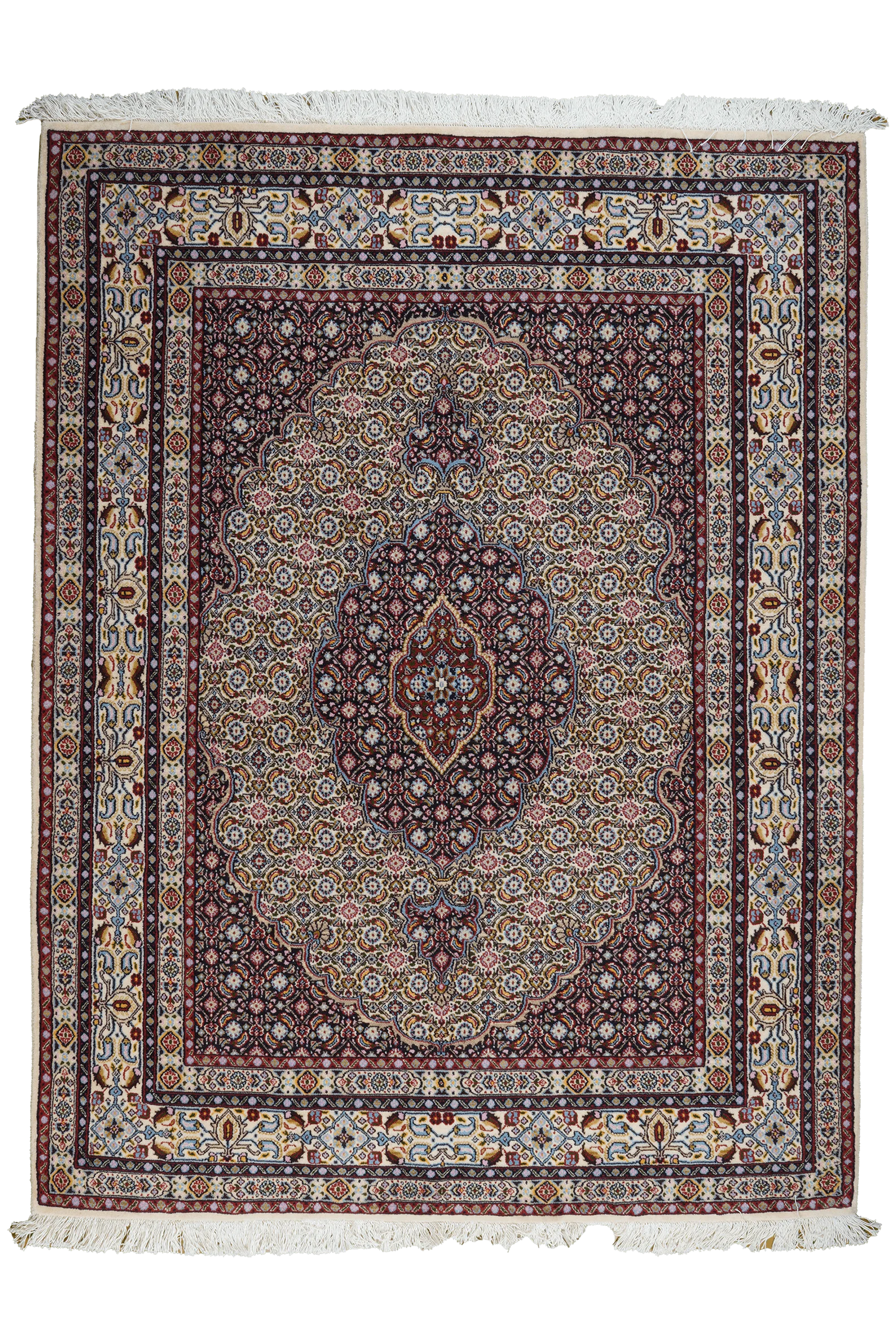 Moud Mahi — Handgefertigt, 195x148 cm, Beige, 100% Virgin Wool | Main view