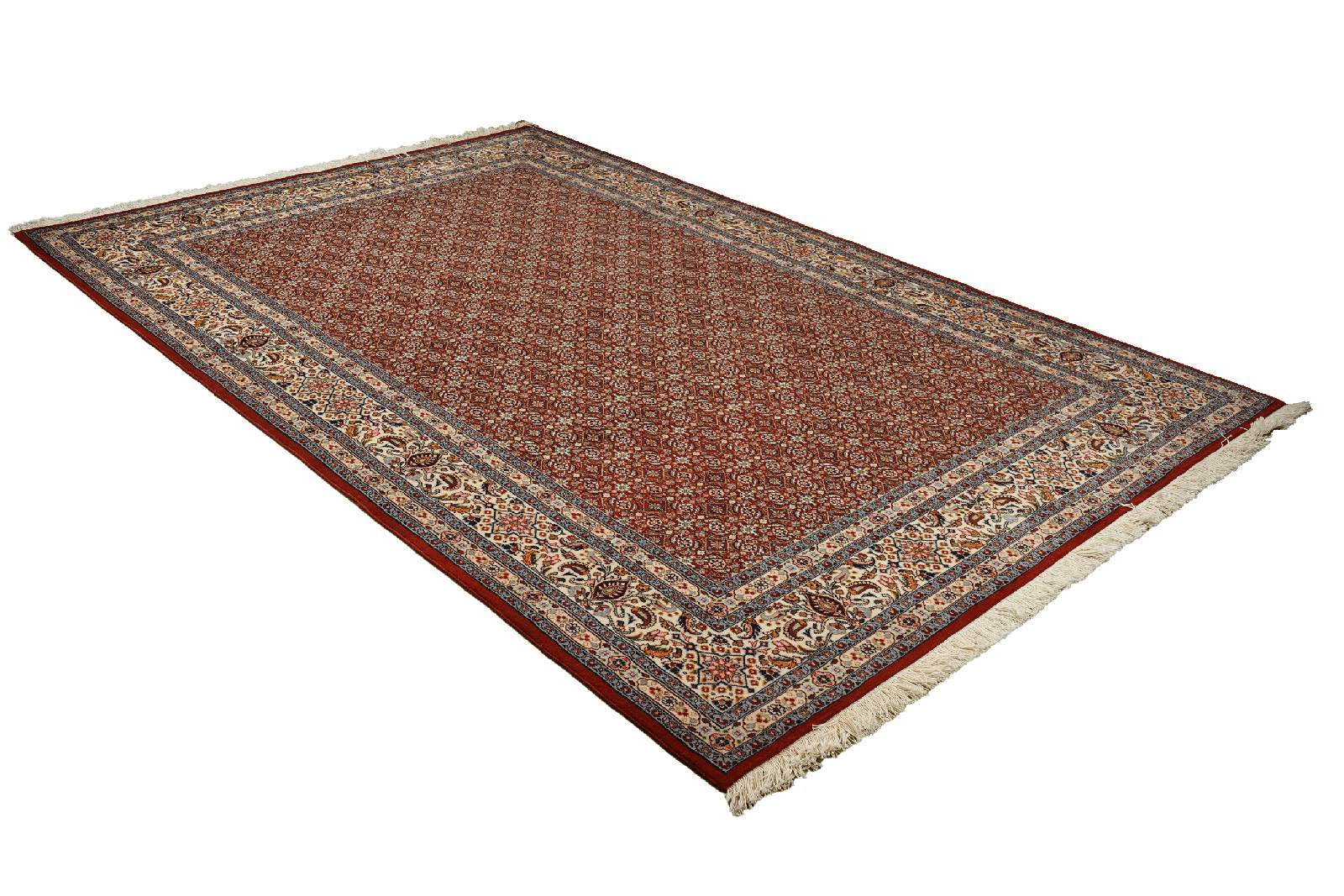 Moud Mahi — Hand-knotted, 193x293 cm, Red, 100% Virgin Wool | View 4