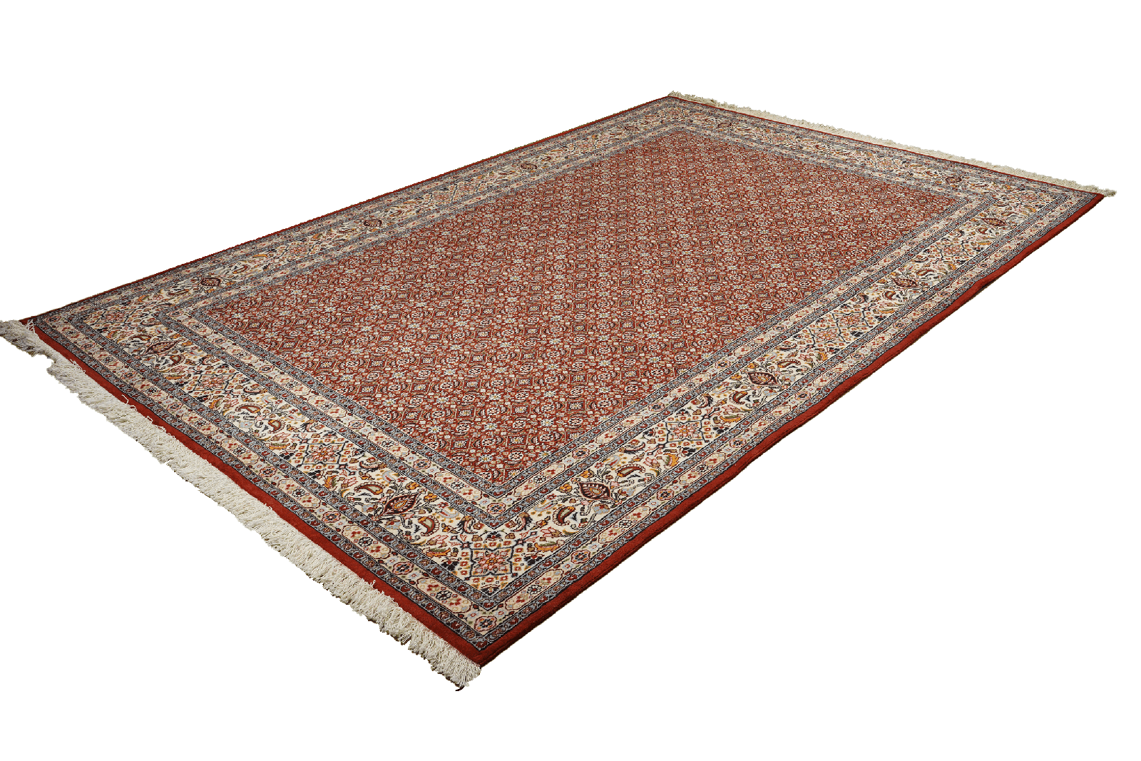 Moud Mahi — Hand-knotted, 193x293 cm, Red, 100% Virgin Wool | View 5